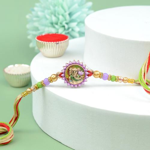 Ganesh in Pastel Shades Rakhi