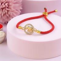 Elephant in a Ring Bracelet Rakhi