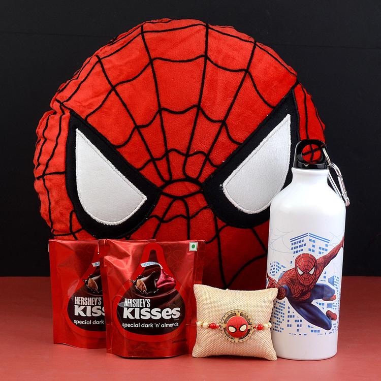 Personalized Spiderman Rakhi Hamper