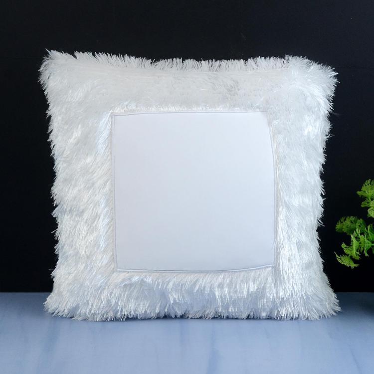 Blank White Fur Pillow