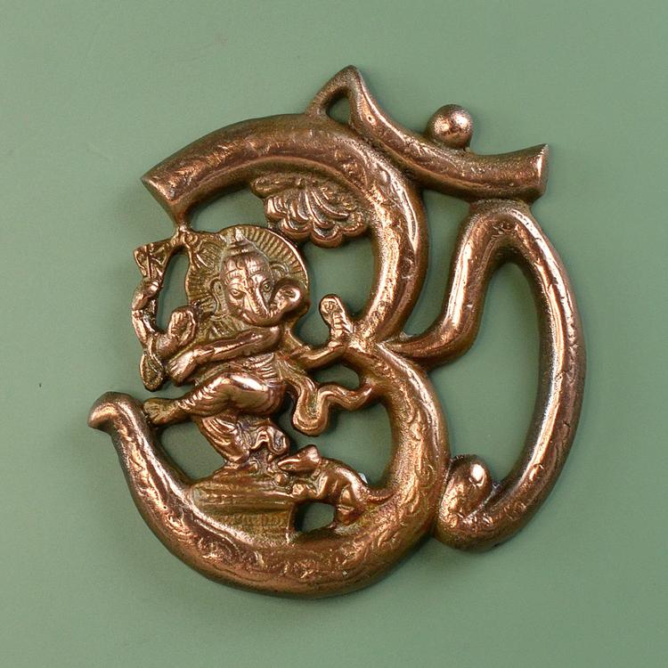 Lord Ganesh with Om Wall Hanging