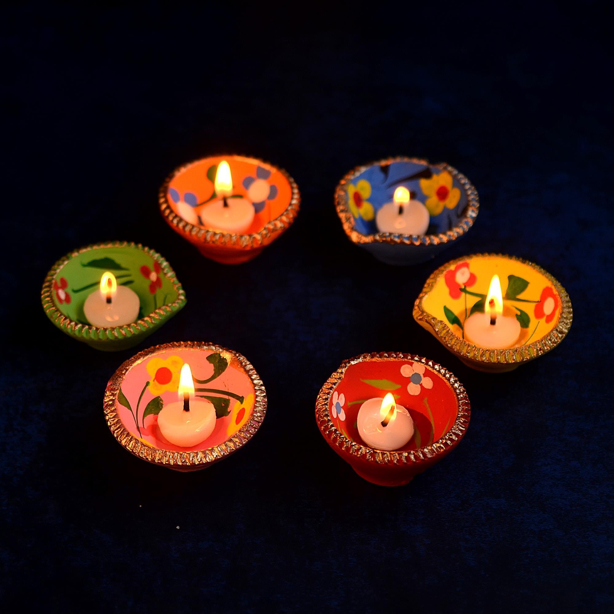 Earthen Diya Set of 6