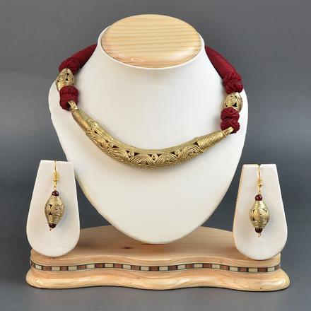 Handcrafted Tribal Dokra Necklace Set