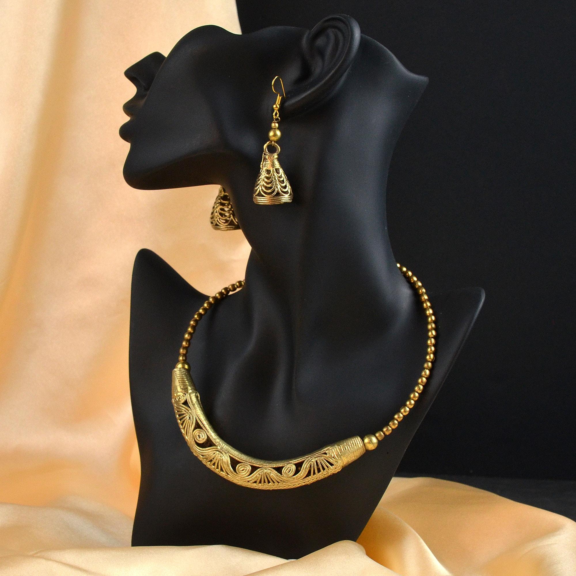 Dokra Collar Necklace Set