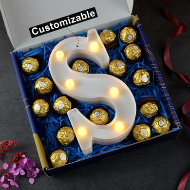 Custom Alphabet LED Light Hamper