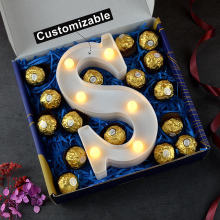Custom Alphabet LED Light Hamper