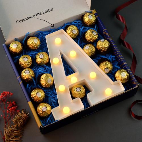 Custom Alphabet LED Light Hamper