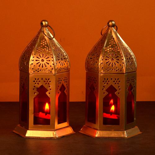 Moroccan Lantern Candle Holder Set of 2