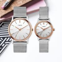 TIMEX Silver Couple Watches