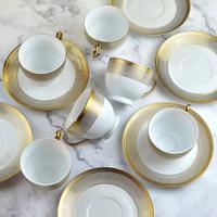 Classic Gold and White Tea Set