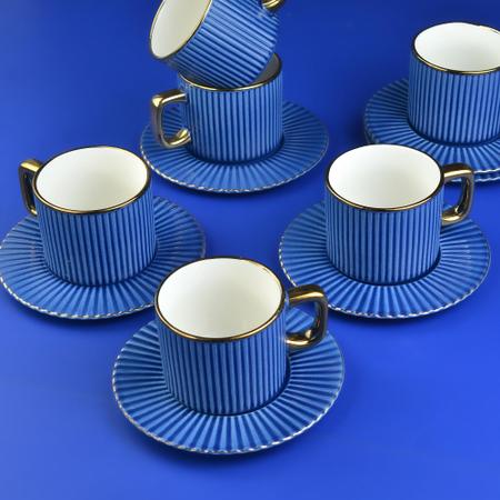Royal Blue Cup & Saucer Set