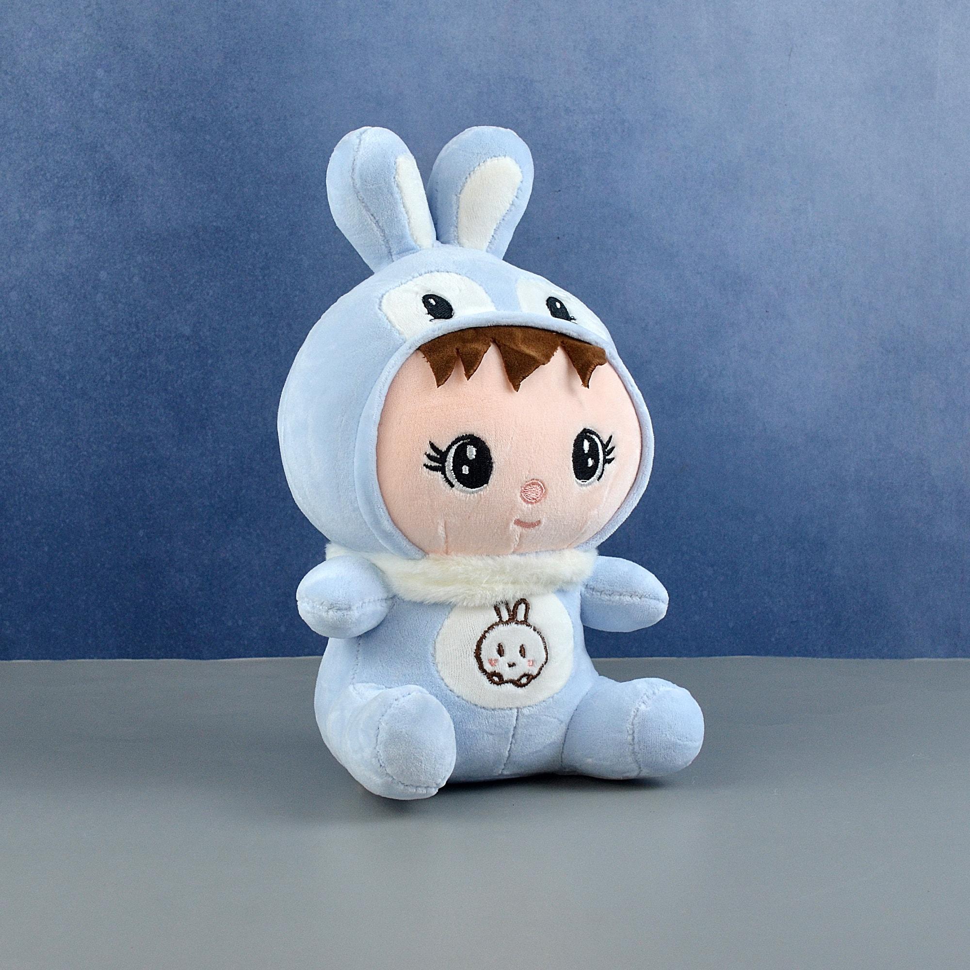 Cute Blue Rabbit Girl Plushie