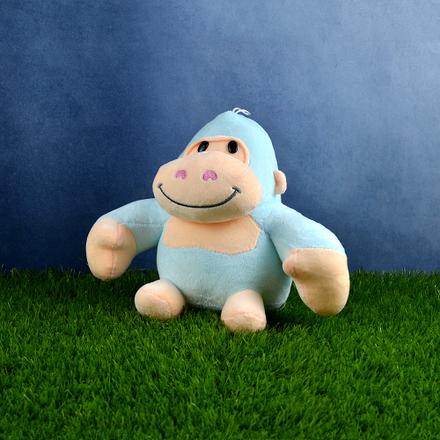 Smiling Sky Blue Monkey Soft Toy