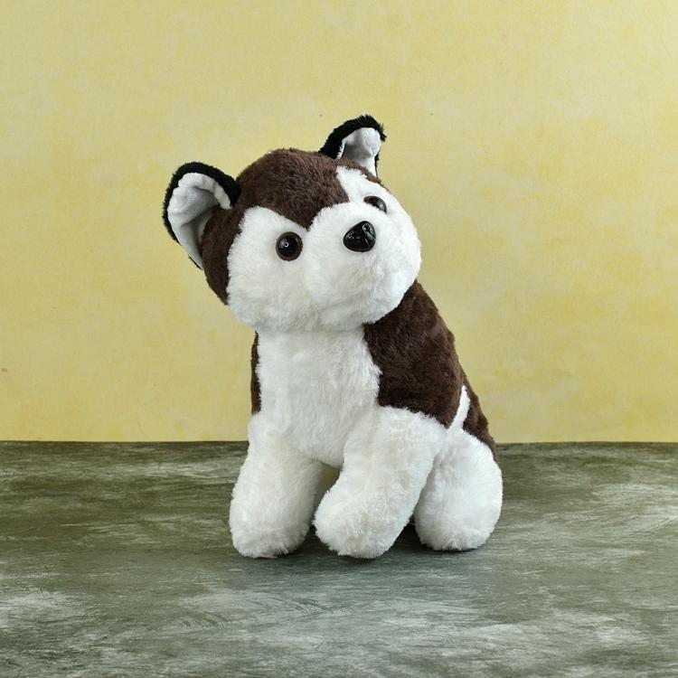 Brown Husky Puppy Soft Toy