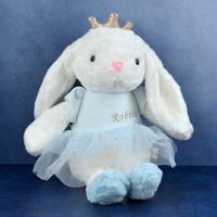 Blue Princess Rabbit Soft Toy