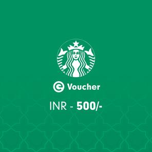 Starbucks E-Voucher Rs. 500