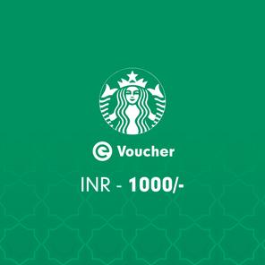Starbucks E-Voucher Rs. 1000 Starbucks E-Voucher Rs. 1000