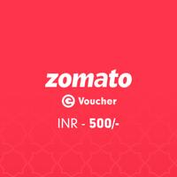 Zomato E-Voucher Rs. 500