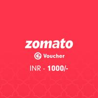 Zomato E-Voucher Rs. 1000