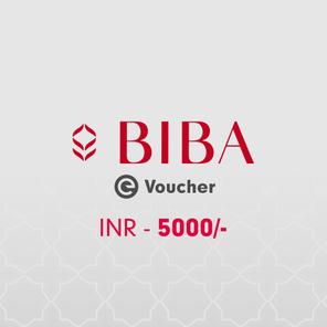 BIBA E-Voucher Rs. 5000 BIBA E-Voucher Rs. 5000
