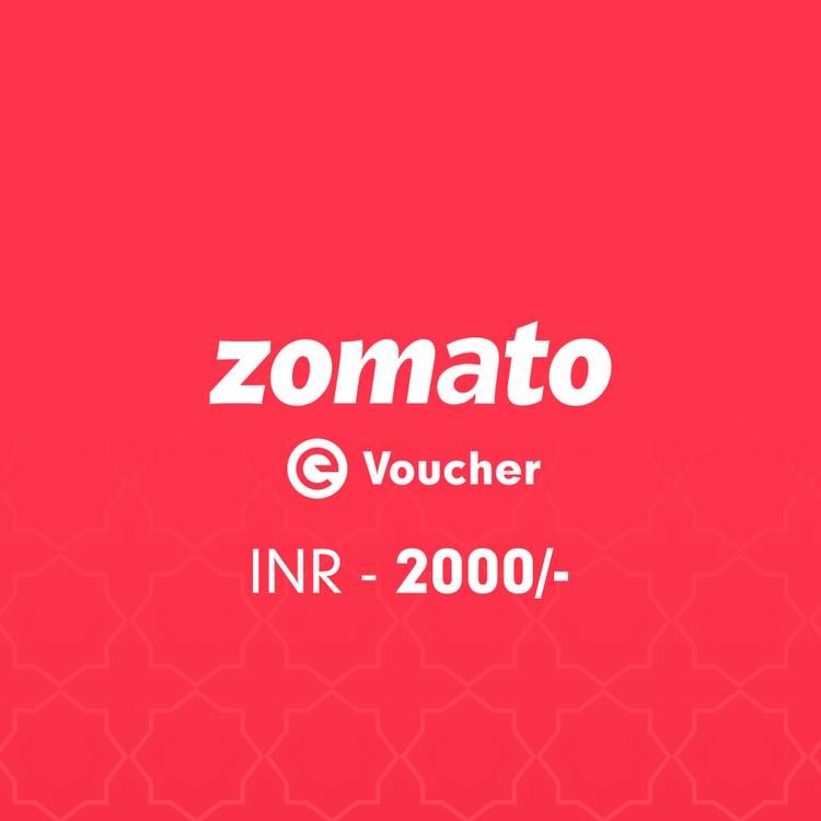 Zomato E-Voucher Rs. 2000