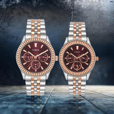 TIMEX Pair Round Dial Watch
