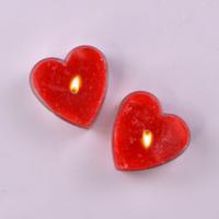 Red Heart Shaped Candle