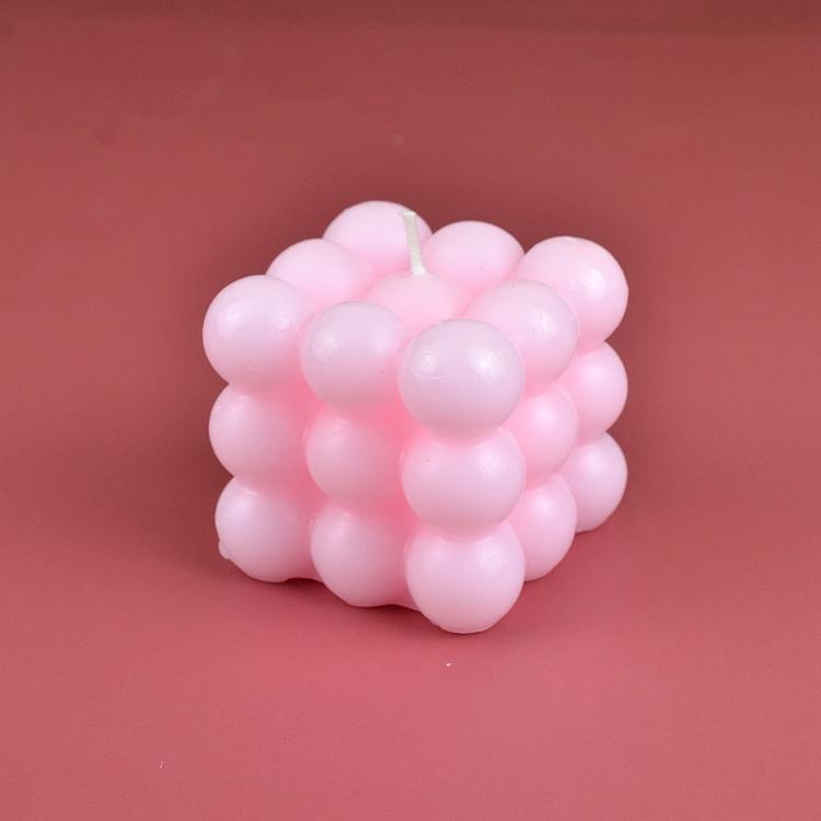 Pink Bubble Candle