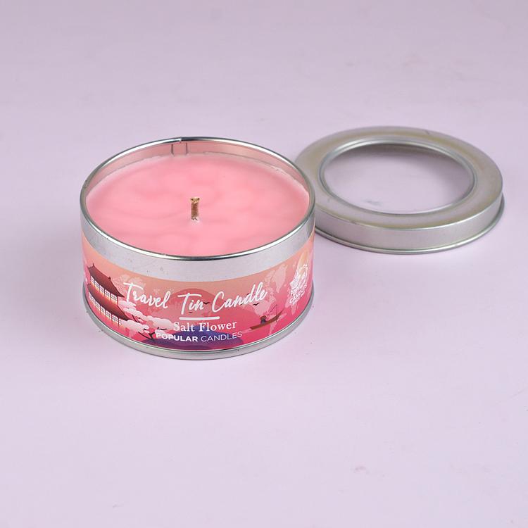 Salt Flower Tin Candle