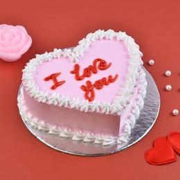 I Love You Strawberry Cake 500g