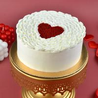 Red Heart Vanilla Cake 500g