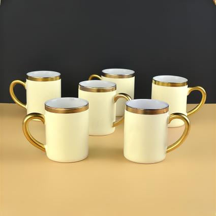 Porcelain Yellow Mug Set Porcelain Yellow Mug Set