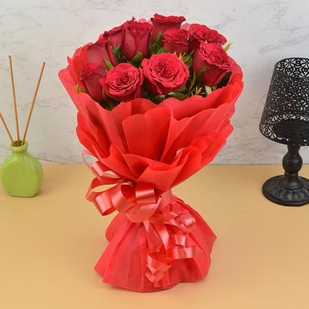 Enticing Red Rose Bouquet
