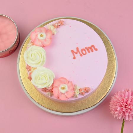 Minimalist Floral Mom Cake 500g