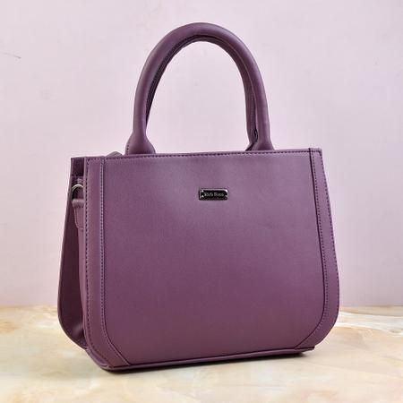 Structured Purple Handbag