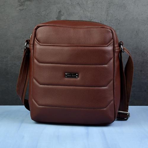 Brown Men's Sling Bag