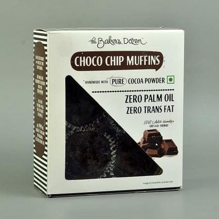 The Bakers Dozen Choco Chip Muffins 180g