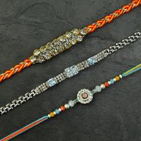 Opulent Stones Rakhi Set