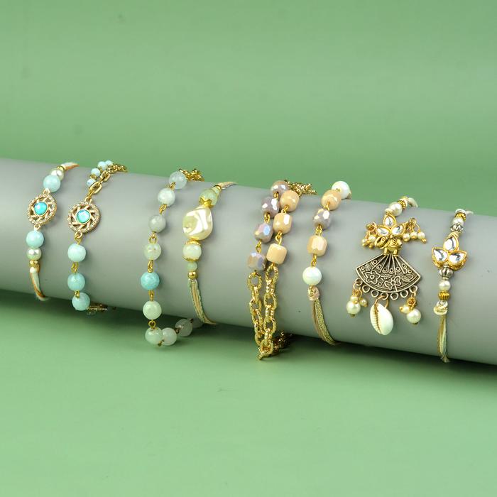 Designer Bhaiya Bhabhi Rakhi Set