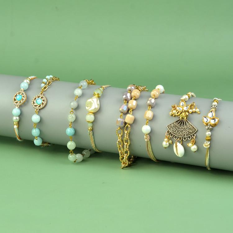 Designer Bhaiya Bhabhi Rakhi Set