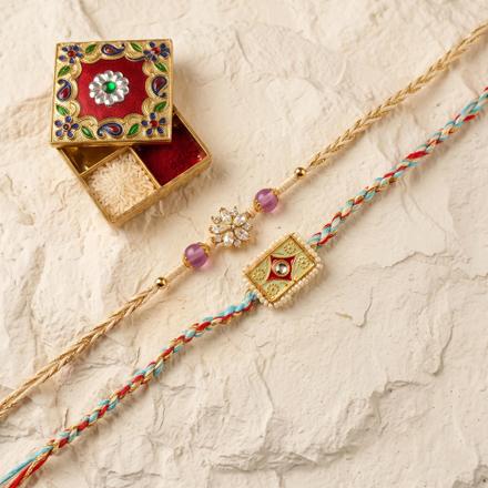 Minimalist Designer Rakhi Set