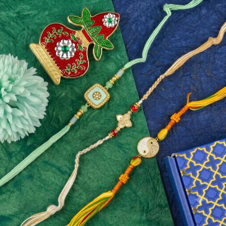 Elegant Designer Rakhi Set