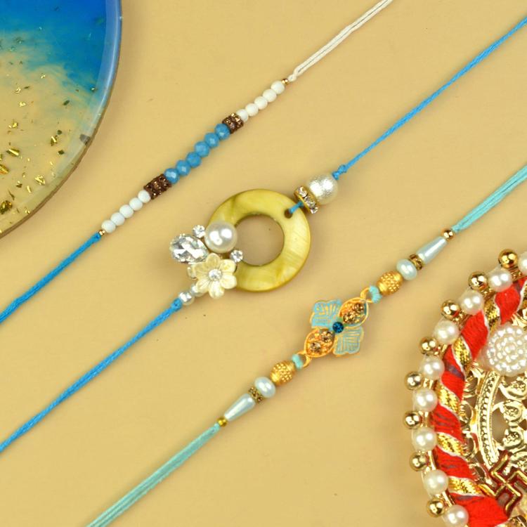 Elegant Designer Rakhi Set