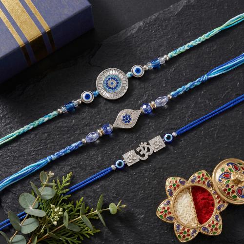 Unique Evil Eye Rakhi Set