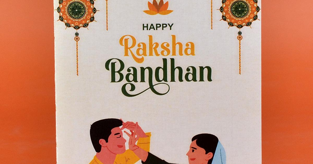 Happy Raksha Bandhan Greeting Card | Add Ons (Greeting Cards)