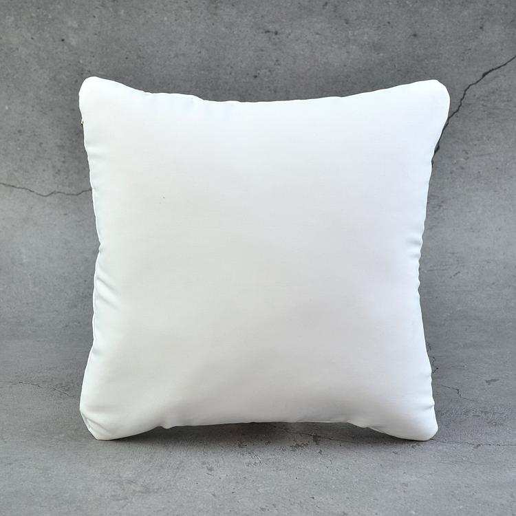 Mini White Square Pillow