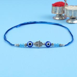 Striking Evil Eye Hamsa Rakhi Striking Evil Eye Hamsa Rakhi