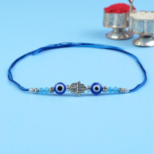 Striking Evil Eye Hamsa Rakhi