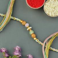 Golden Pastels Dori Rakhi