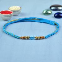 Swiss Blue Beads Dori Rakhi